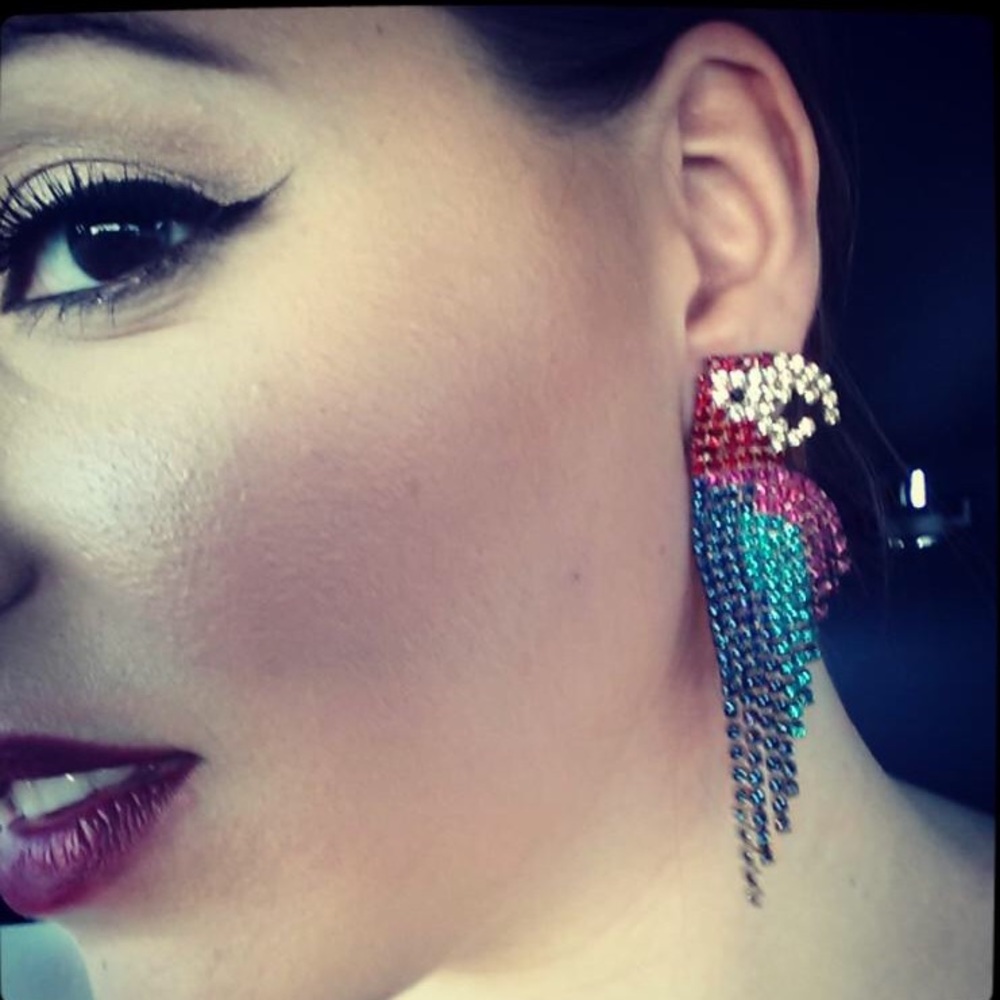 Patricia Crystal Multicolor Parrot Earrings NWT